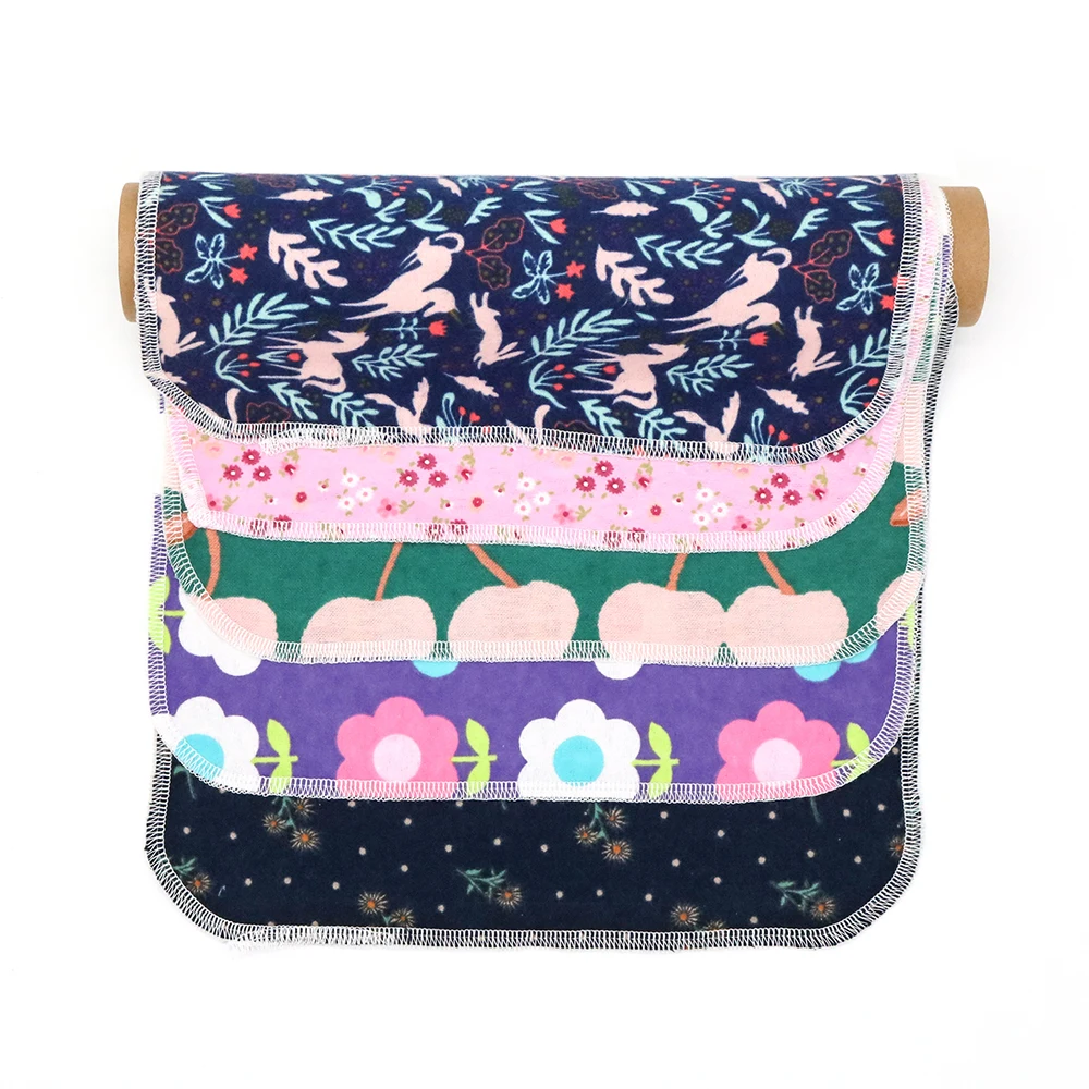 Paperless Towels Roll Washable 100% Cotton Cloth, Reusable Paper Towels - 25 Pack with Durable Cardboard Roll -