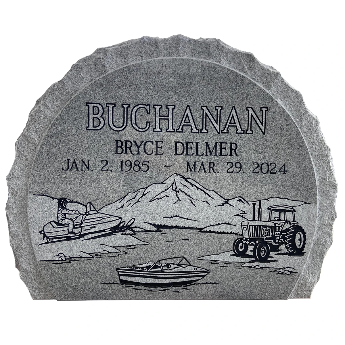 American Modern Design Funeral Monument Chinese Grey Granite Craved Headstone Tombstone For Sale