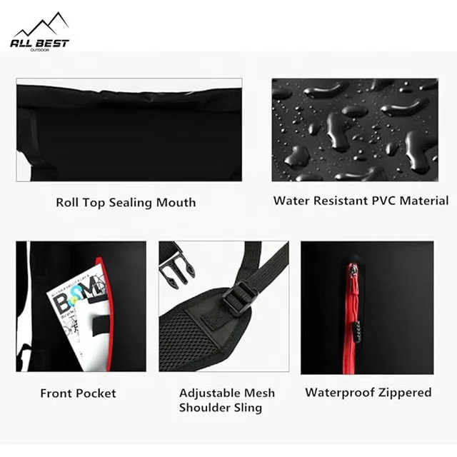 Wholesale Outdoor  Hiking 100% 500d Pvc Waterproof Beach Bag With Zipper Dry Custom Logo Waterproof Sport Backpack