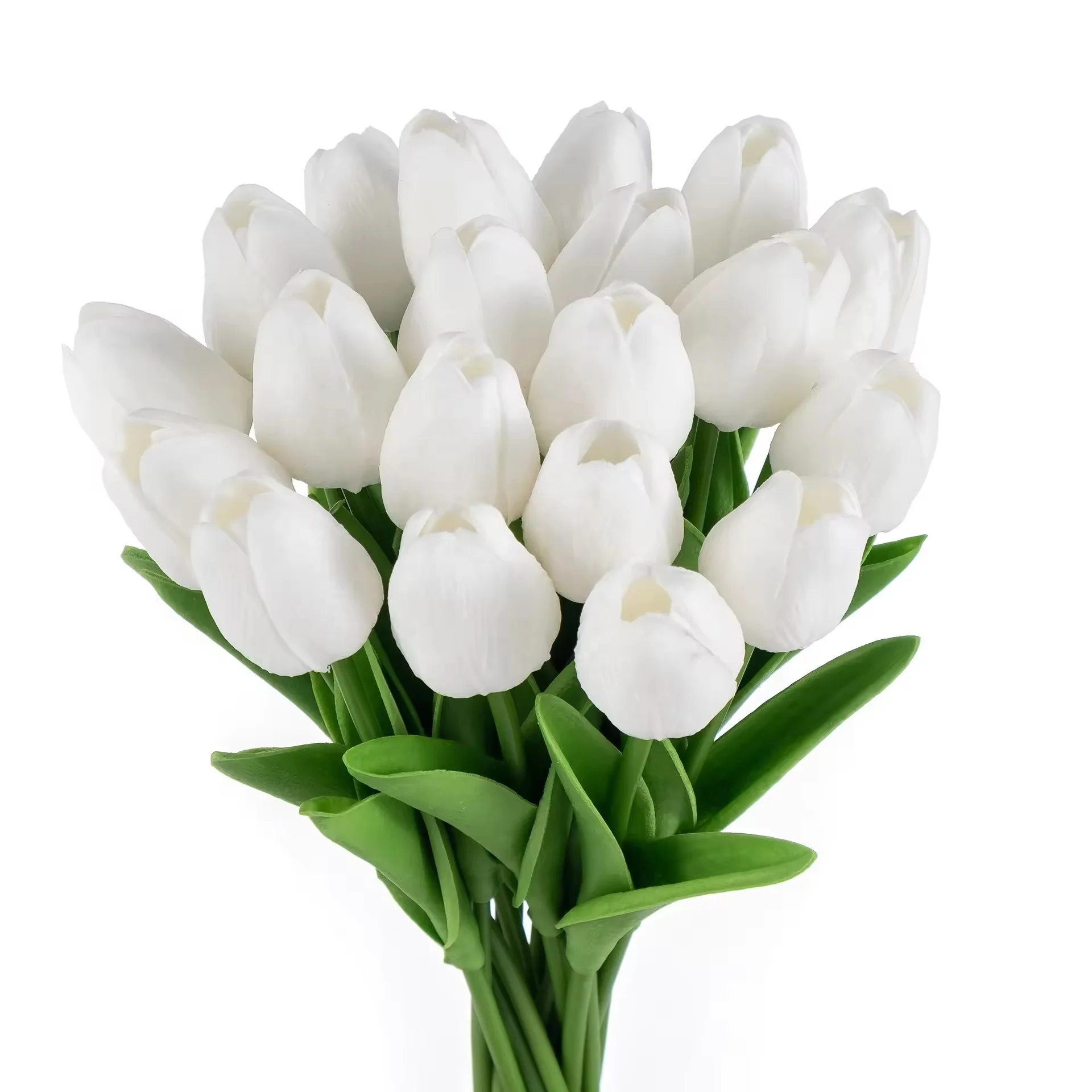 Color Customizable 33cm White Faux Flowers Artificial Tulip Flowers For Home Kitchen Wedding Decorations