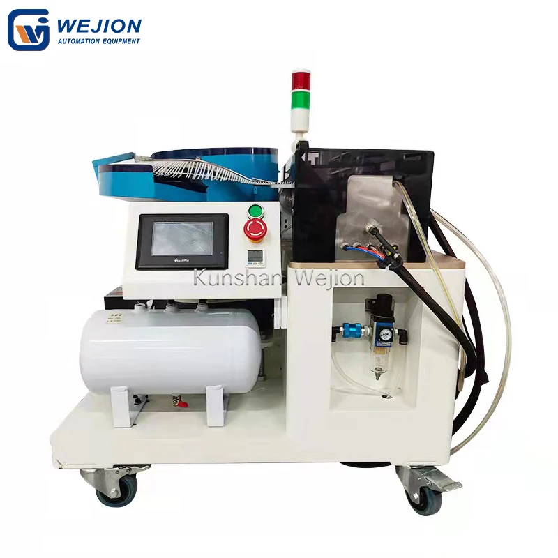 Hand Hold Tying Gun Tie Machine Cable Plastic Nylon Automatic Tie Feeding with Vibrating Plate for 80-200mm Cable