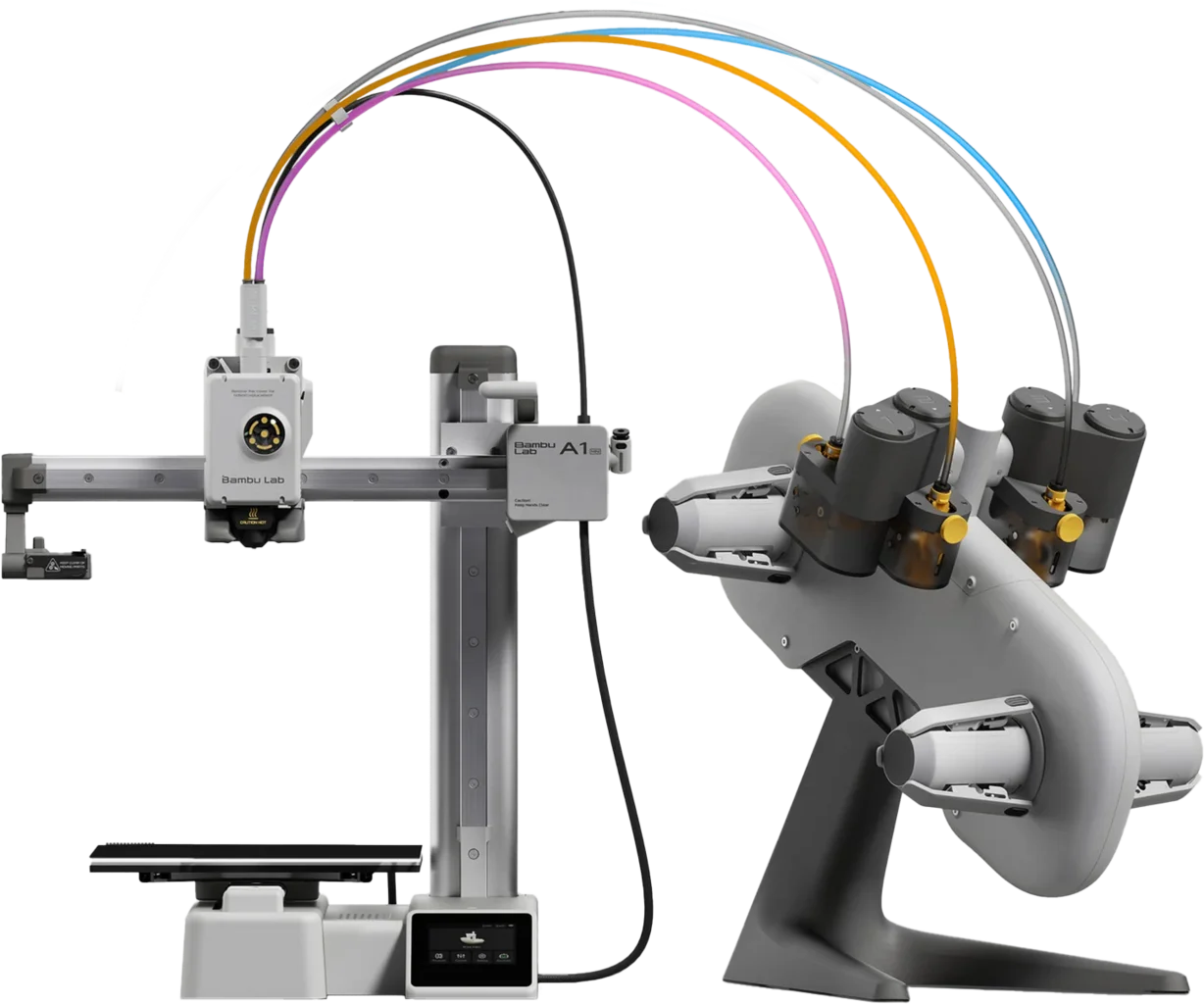 Original A1 Mini Combo With AMS Lite Impresora 3D Metal Large Fast Desktop Multicolor FDM 3D Printer