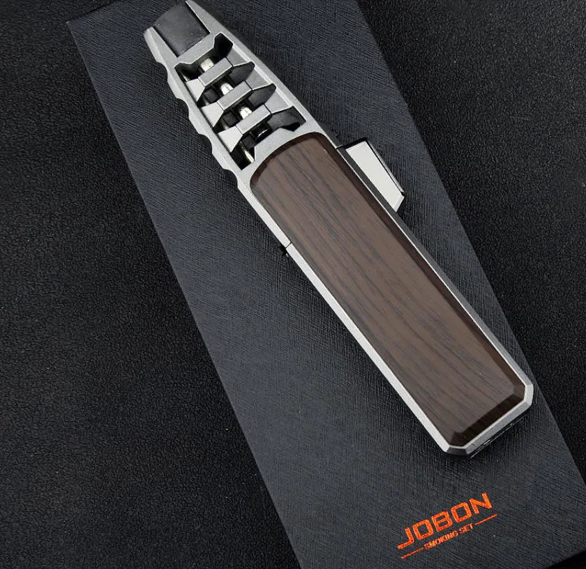 Blue Jet Flame Torch Lighter Butane Gas Refillable Windproof Lighter for Cigar Kitchen BBQ