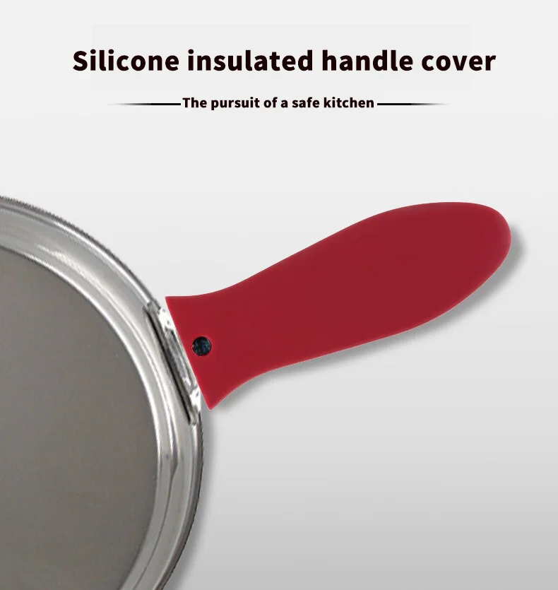 Нескользящие силиконовые детали для кухонной посуды Potholder чугунная сковорода с захватом рукава силиконовая ручка для сковородок