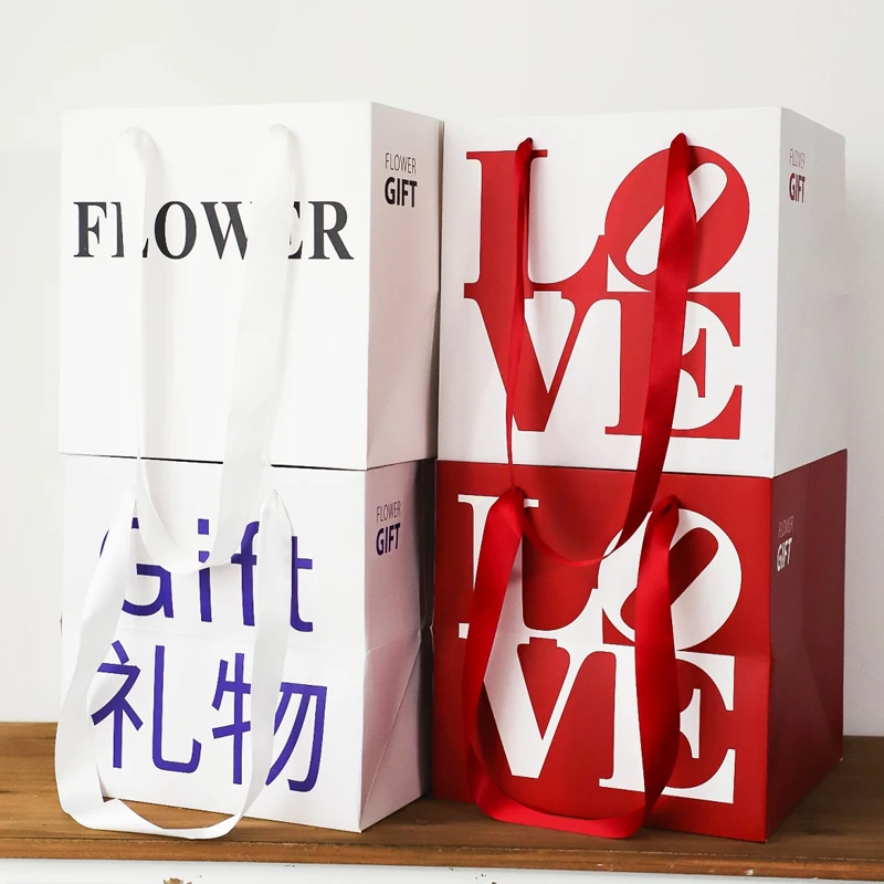 Candy Florist Bouquet Newspaper Style Bouquet Packaging Gift Bag Waterproof Membrane Flower Paper Bag