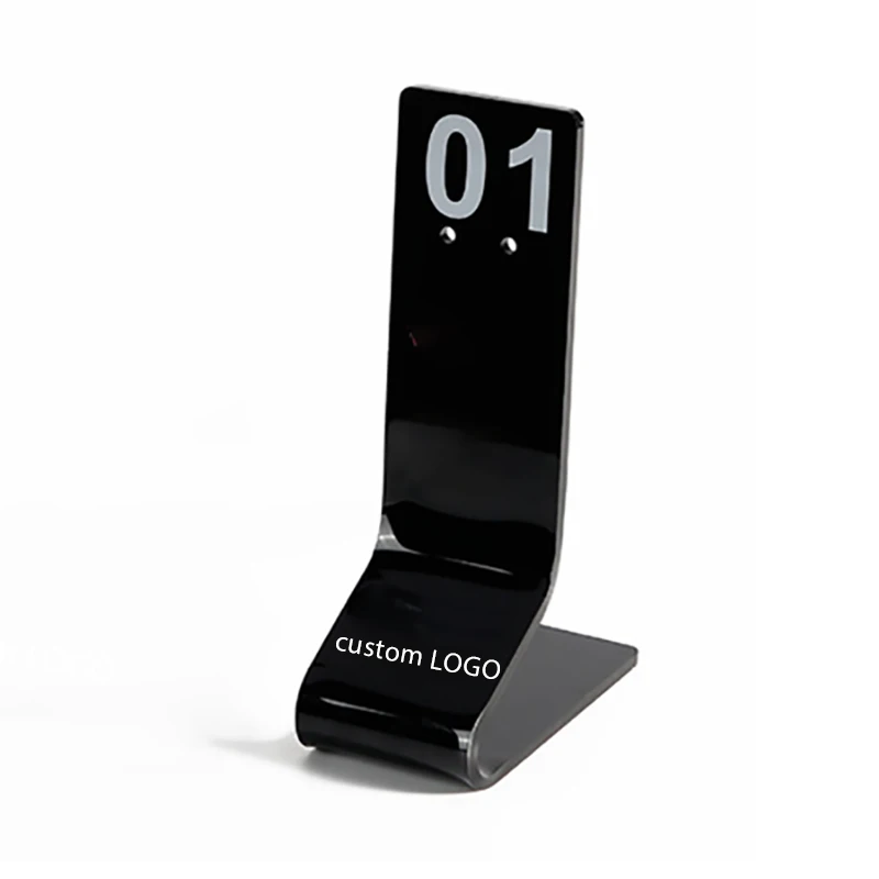 Wholesale Custom Desktop Black Lightweight Gaming Headphone Holder Acrylic Headphone Stands