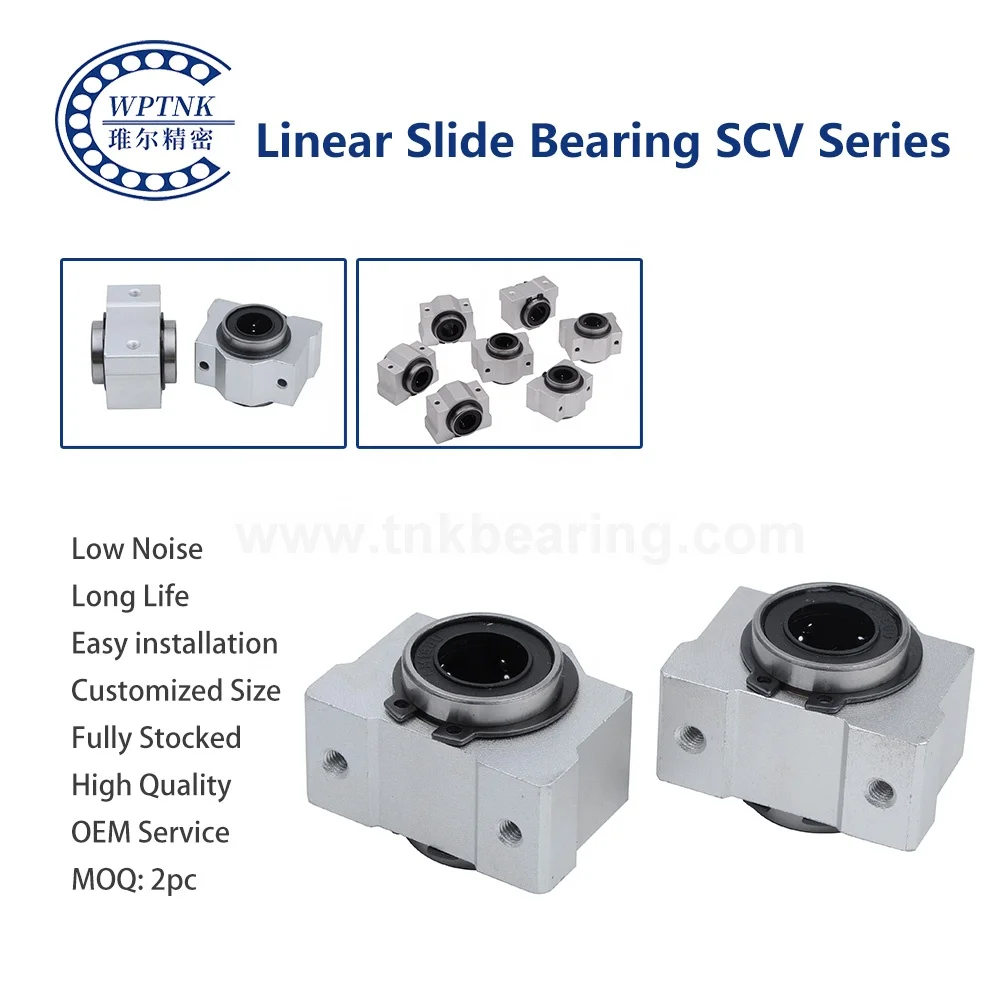 Hot Sale SCS25VUU 8mm 10mm 25mm 25mm 30mm Guide Bushing Bushes Bush Ball Aluminum Balls Strip Linear Shaft Bearing Kit Set CNC