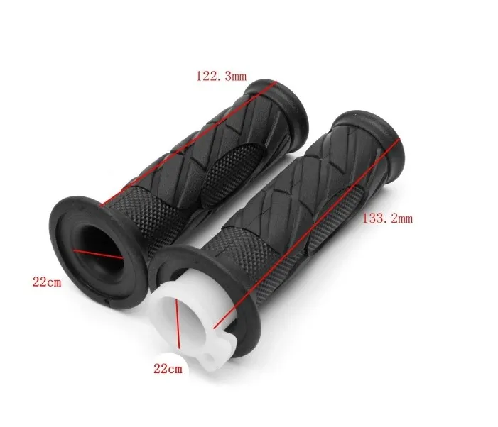A Pair 7/8in 22mm Motorcycle Throttle Handlebar Grip For Gy6 50cc 150cc Scooter Moped Taotao
