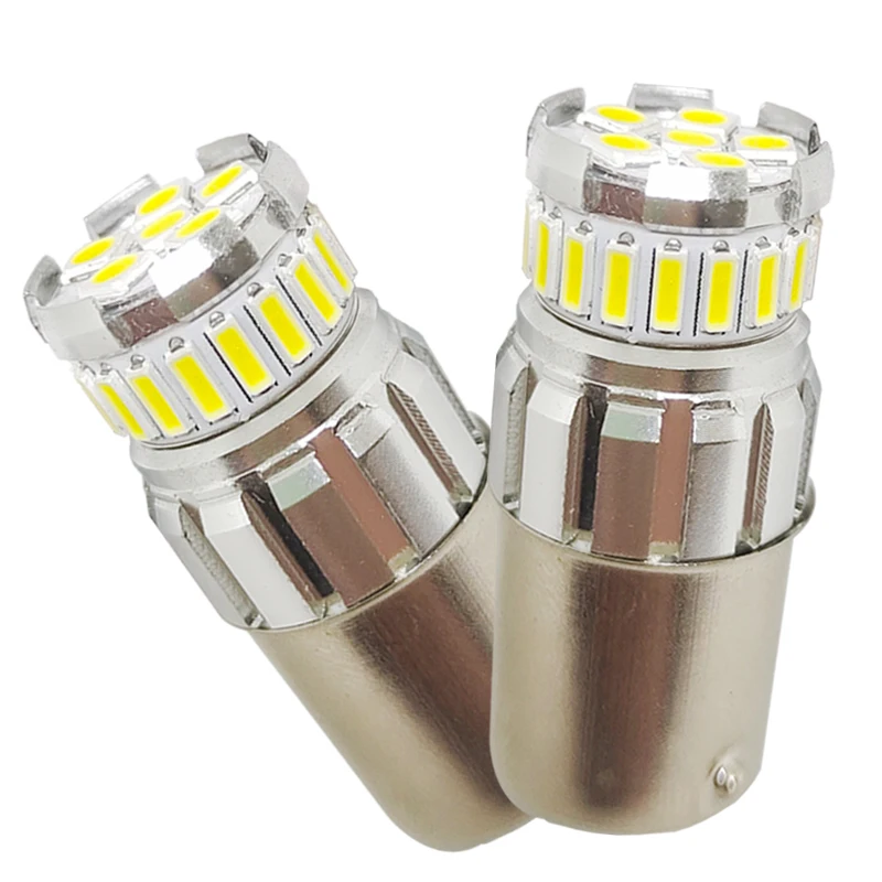 P21W Bay15D Ba15S P21/5W 1156 1157 Led Auto Brake Light White Red Car Bulbs Rear Turn Signal Lamp Parking 12V Truck Tail Light