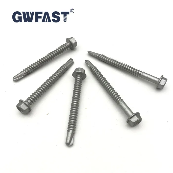 Hex Head Self Drilling Roofing Screw with Washer Double Grip Roof Screws Class 4 Galvanised Roof Screw