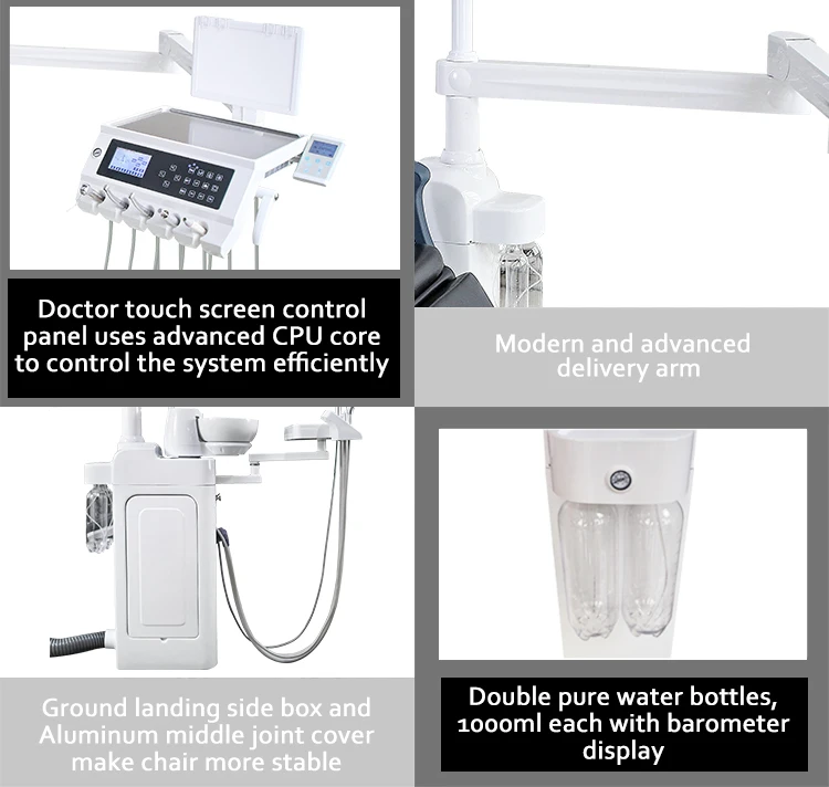 Excellent Top Quality Dentist Used 8 Holes LED Sensor Operating Light Dental Equipment Chair Unit U-110 for Hospital Operation