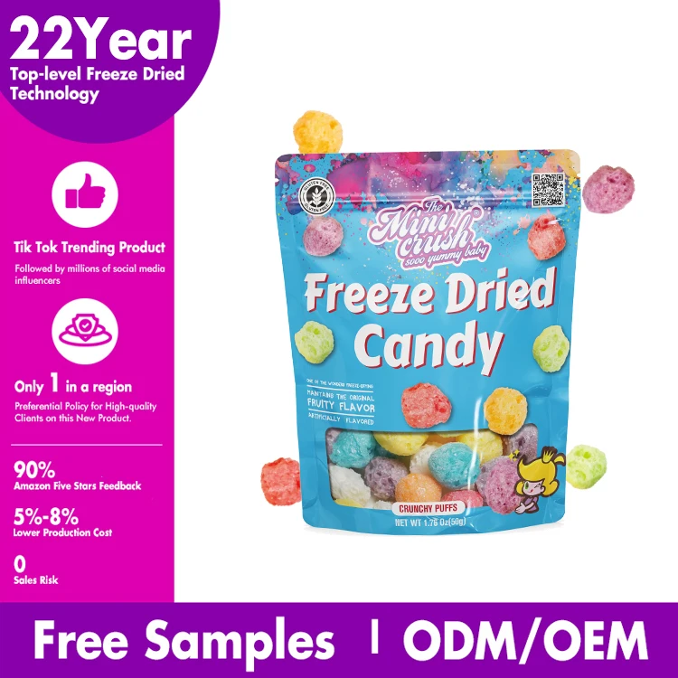 Wholesale Custom Freeze-Dried Puff Snacks Candy