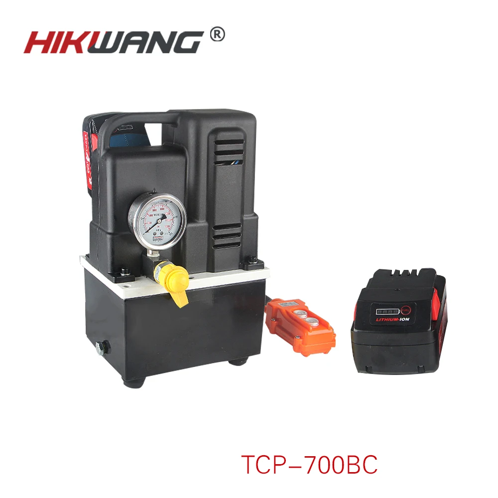 battery hydraulic electric pump cordless hydraulic pump 18V 4Ah portable pump 2L remote control