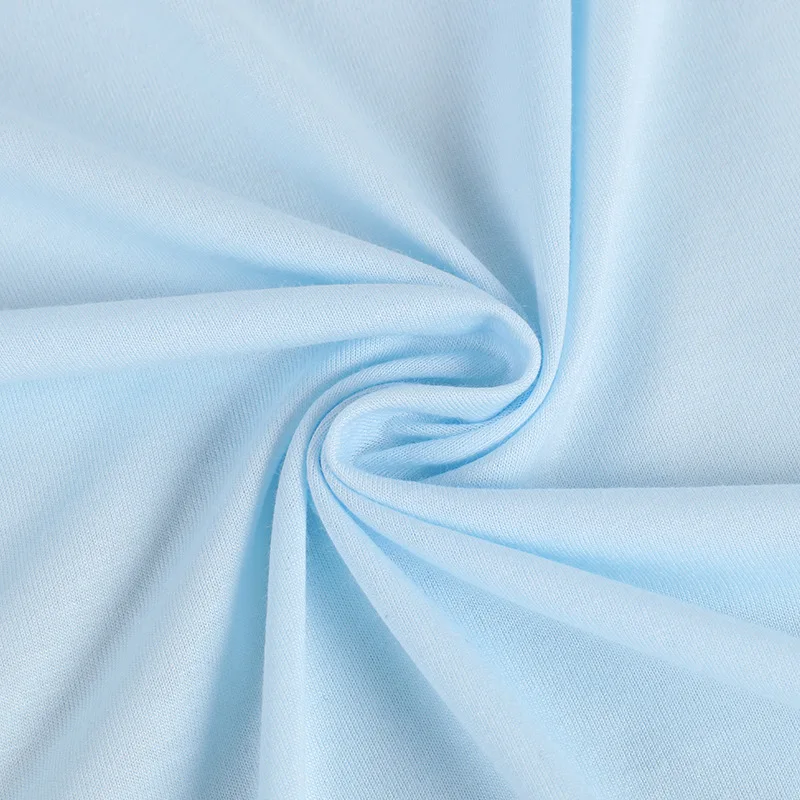 Z129 Bamboo fiber single-side knitted fabric 70% bamboo 30% cotton baby clothes fabric