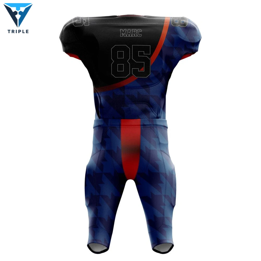 Professional customized team american football uniforms wholesale actual combat reversible american football jersey