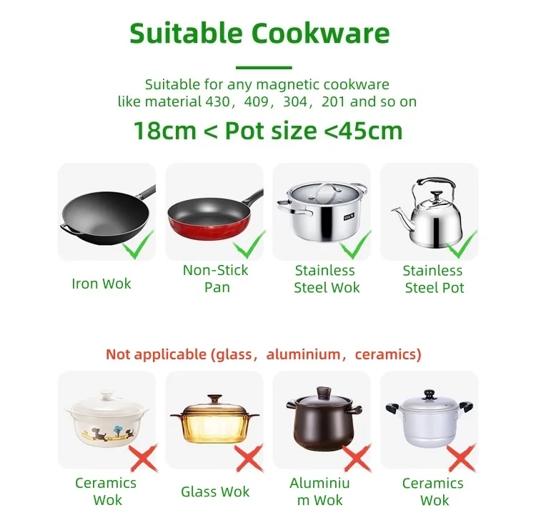 High efficiency multi-head pot stove commercial cooking robot Restaurant cooking pot electromagnetic cooking machine