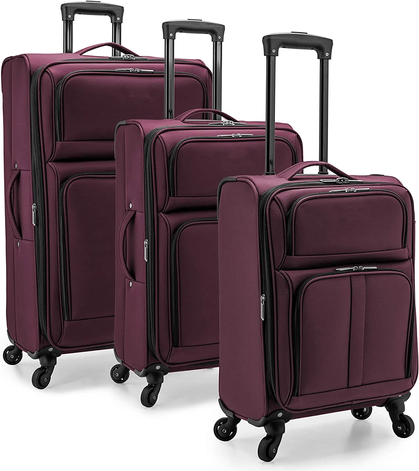 Wholesale Fabric Luggage Bag Expandable Multifunctional Luggage Oxford Cloth Soft Travel Trolley Case Suitcase Luggage Bag Set