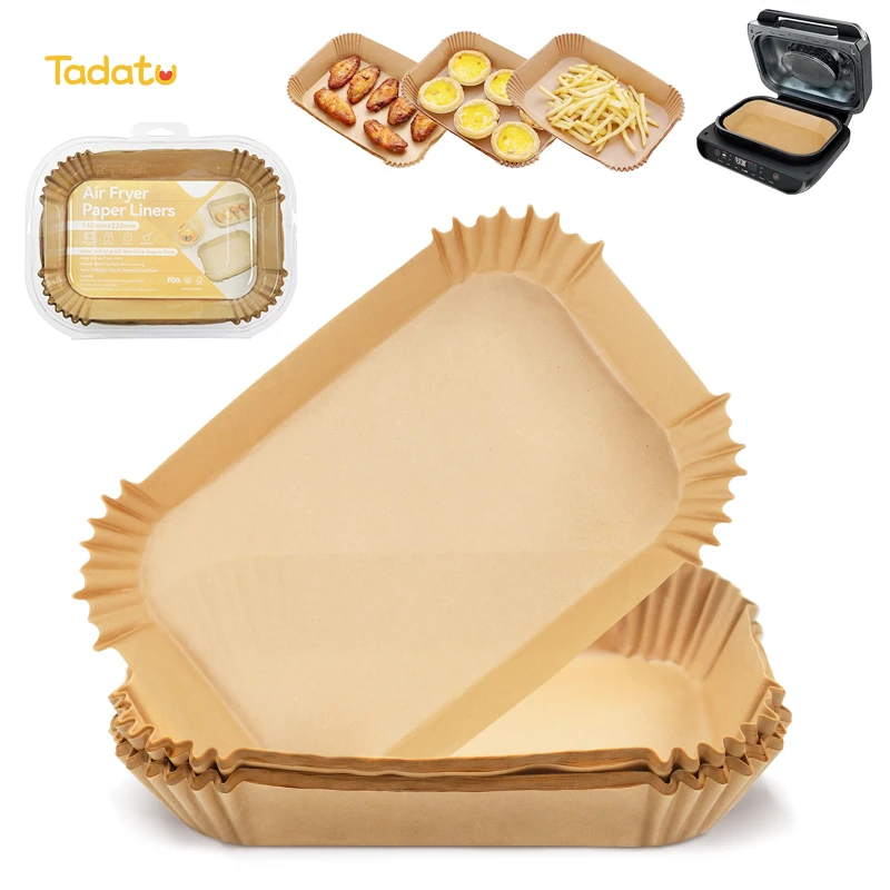 100 шт. прямоугольная антипригарная одноразовая кулинарная бумага