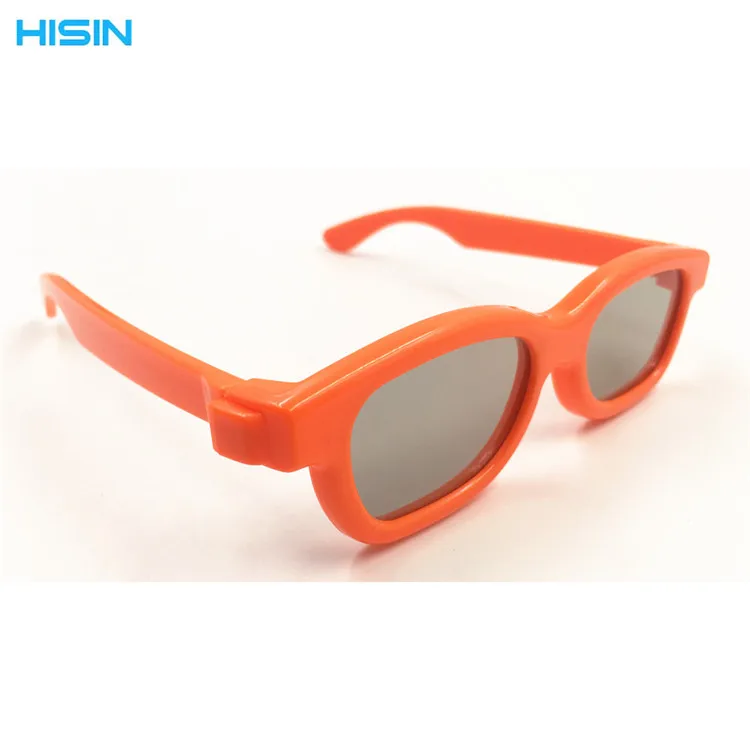 General style Orange glasses frame Cinema stereo 3D glasses for children