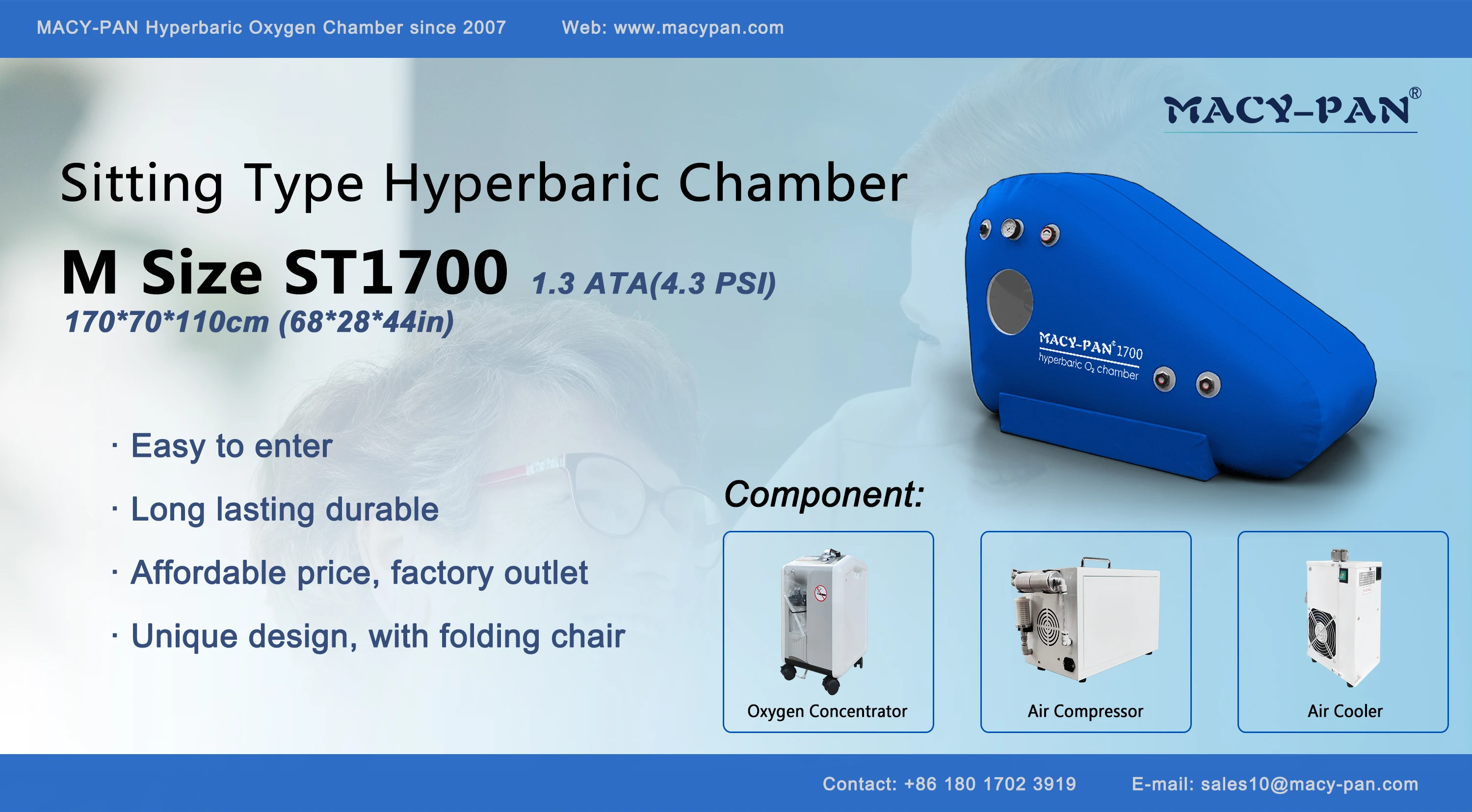 1.3ata hyperbaric chamber hyperbaric oxygen chamber for sale