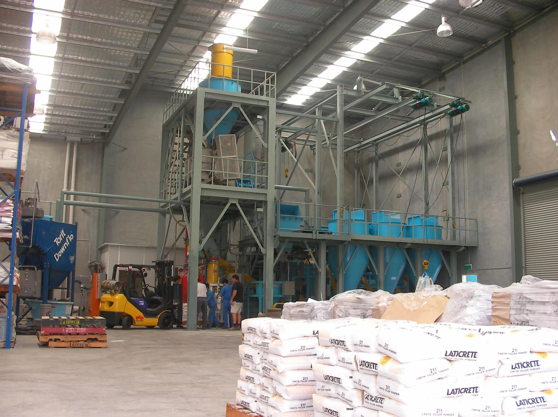 Automatic Construction Machinery 60000 Ton/Year Dry Powder/Mortar Gypsum Batching Dosing Mixing Line Plant Dry Mortar Machines