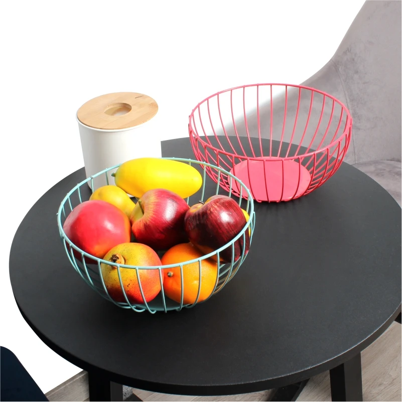 
Directly Manufacturer Wholesale Kitchen Decorative Vegetable Fruit Storage Metal Wire Basket 