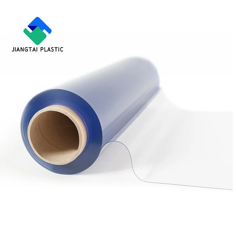 Jiangtai Thermoforming transparent hard 500 micron pvc film roll