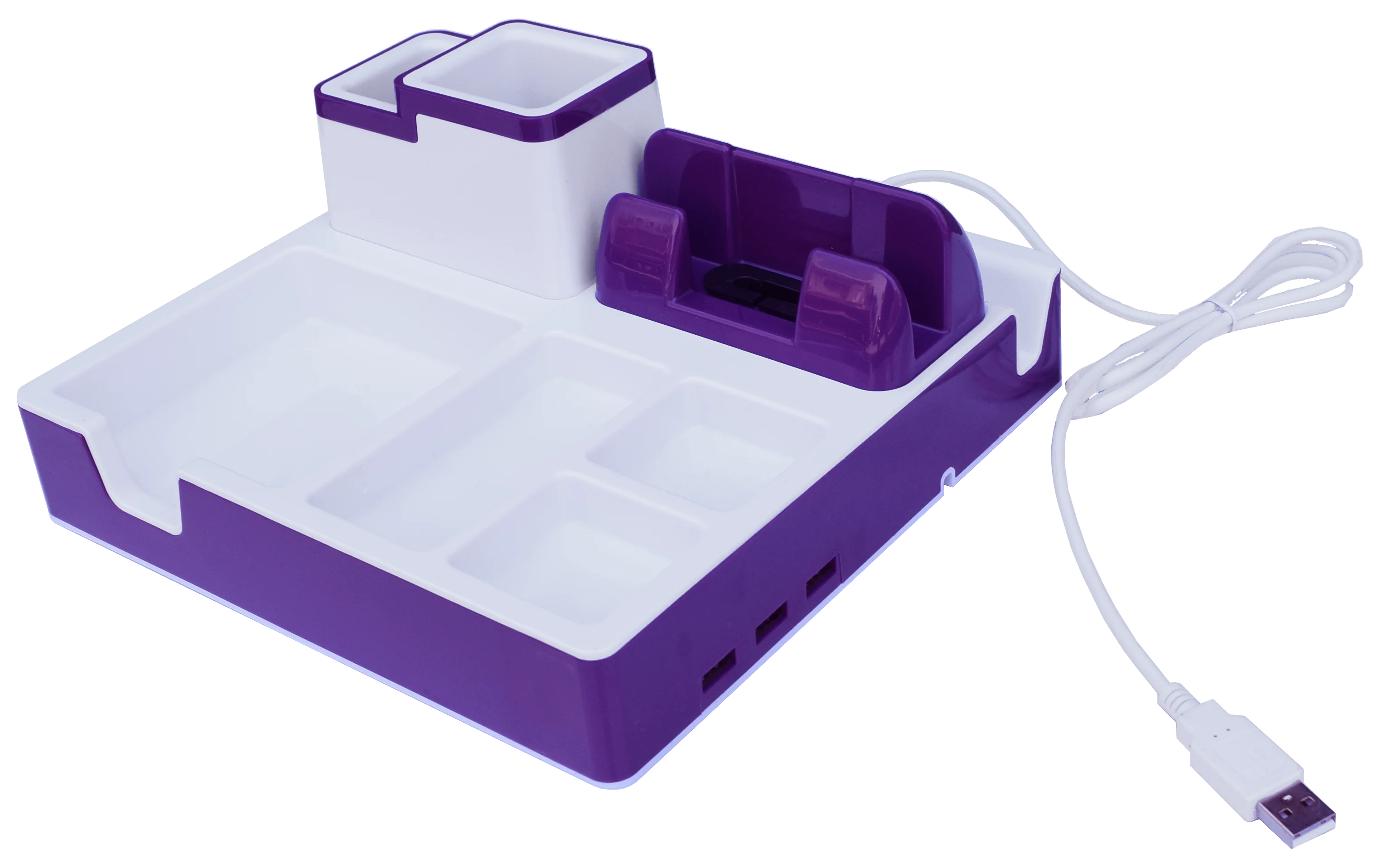 Electronic Component desk wire organizer container docking station letter pencil cup handmade storage computer desk organizer