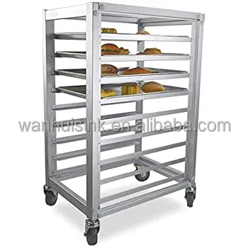 Hotel restaurant supply cooling food rack stainless steel bakery gn pan tray trolley