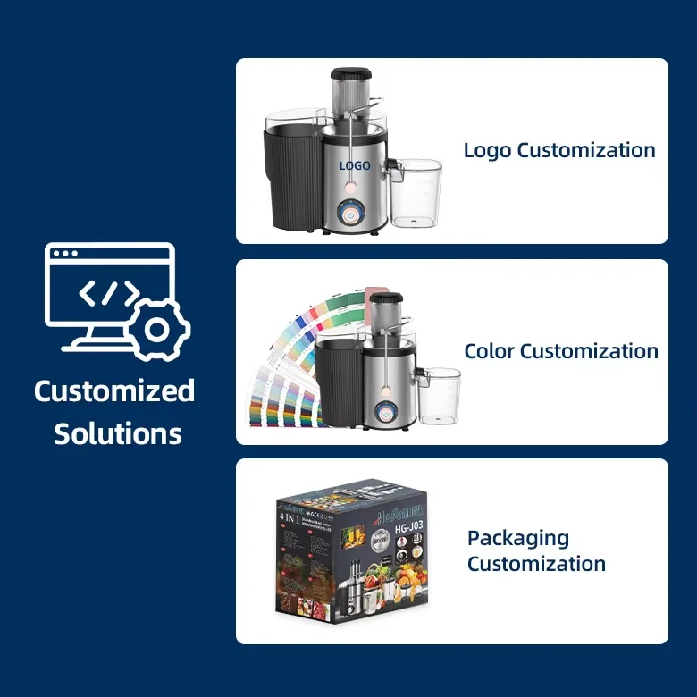 4 In 1 Food Processor 3 Speed Commercial Electric Juice Extractor Fruit Power Juicer Grinder Machine Blenders And Juicers