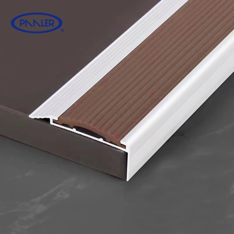 Hot Selling Non-slip PVC Metal Aluminium Stair Nose Parts Edging Strip Stair Nosing Caps With Cheap Price