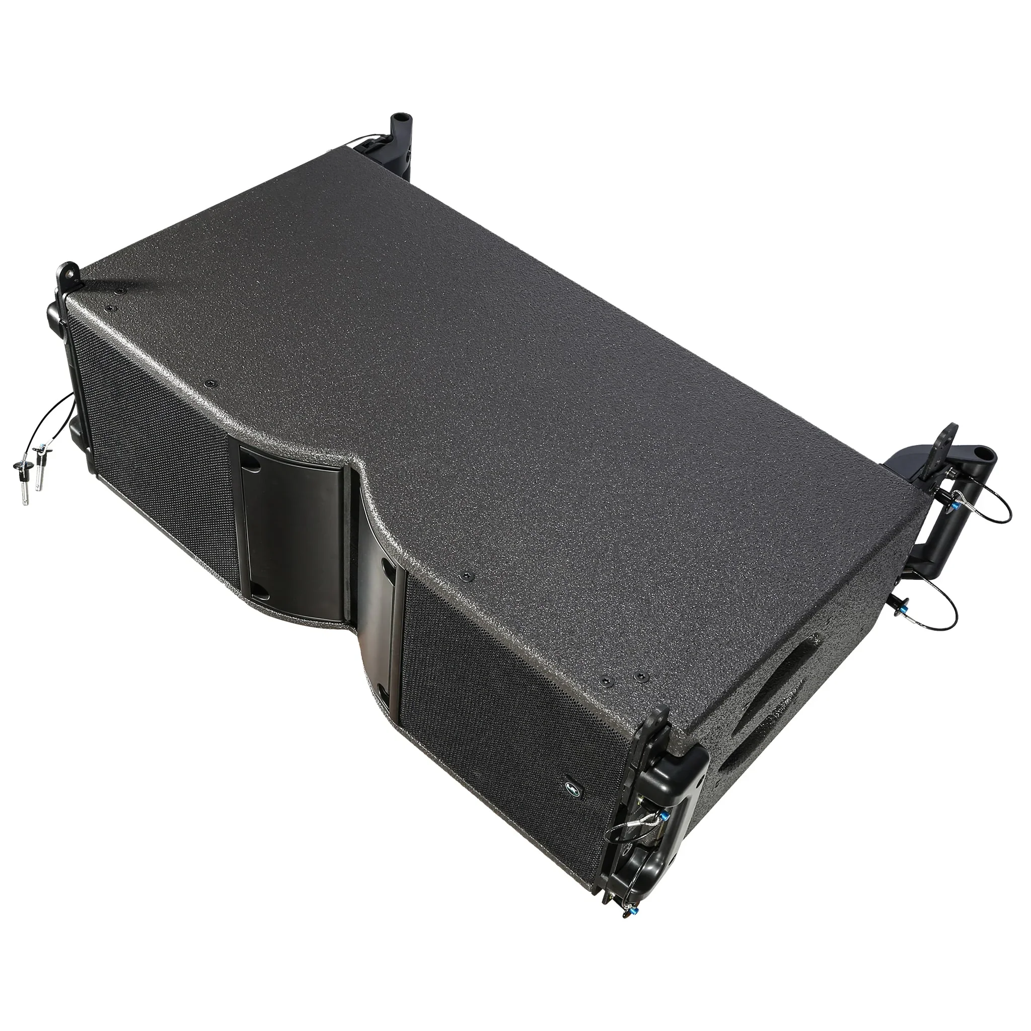 2 way dual 8 inch passive line array sound system professional speaker for event with brown color