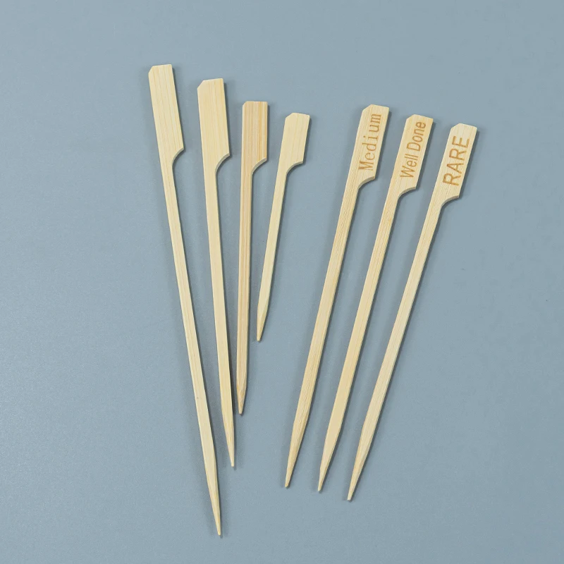 Bamboo Skewers Barbecue Bamboo Burger Skewer Gun 7 Inch