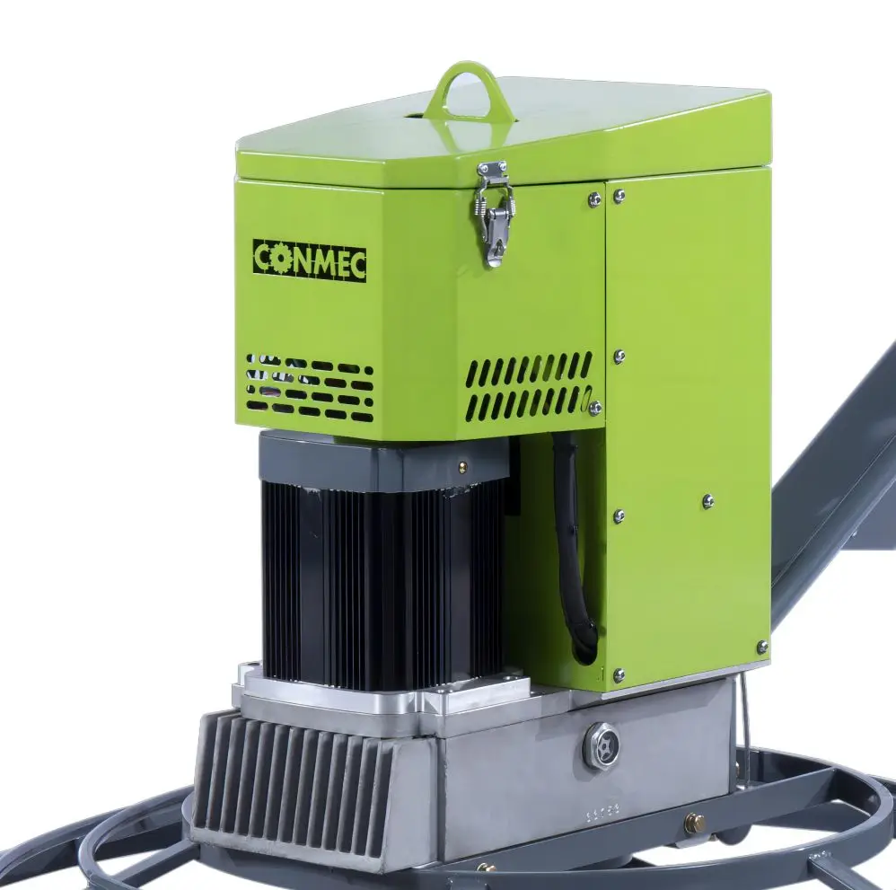New design three stage gear reduction aluminum gearbox is durable battery electric walk behind power trowel
