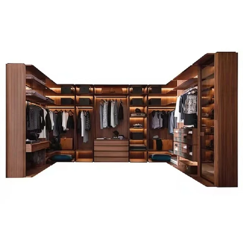 Factory custom made OEM ODM wardrobe modern bedroom walk in clothes storage sliding closet wardrobes