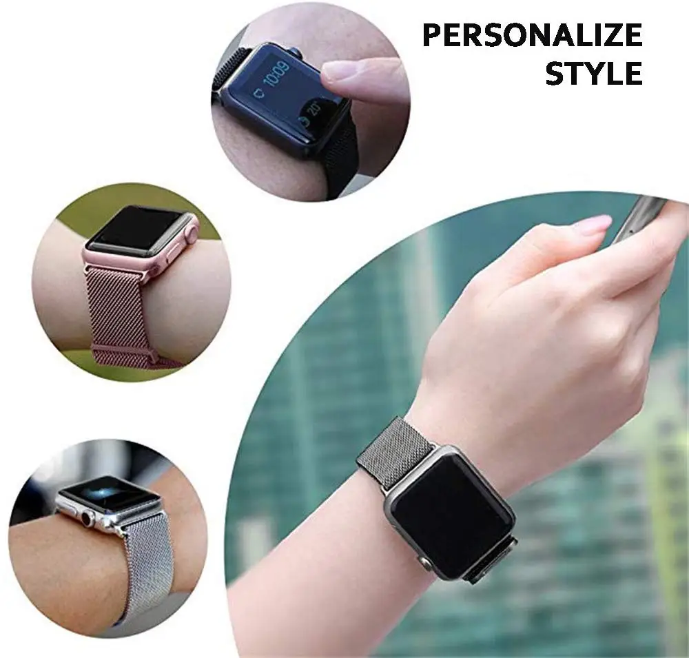  Ремешок «Миланская петля» для Apple watch Series 6 5 4 3 2 1 38 мм