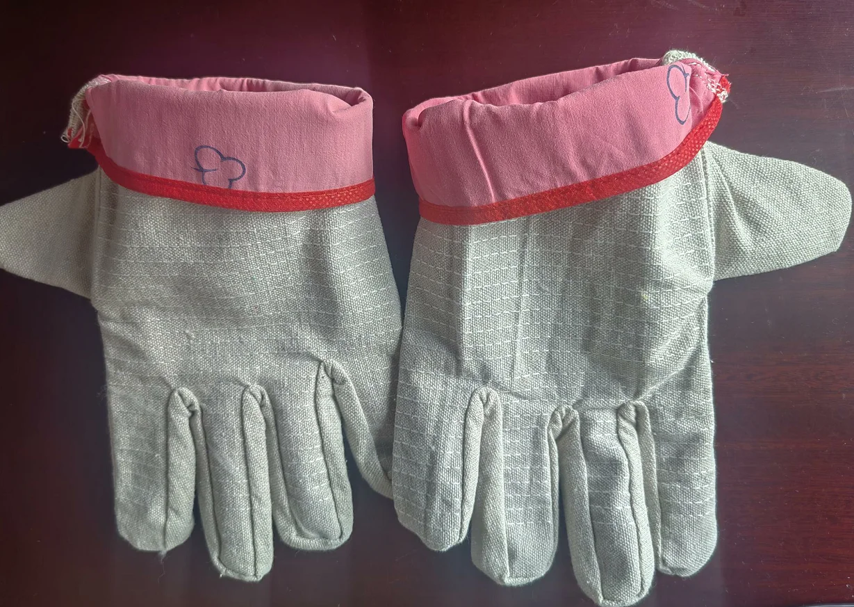 24 Line Canvas Cotton Breathable Gardening Anti-slip Industry Protection Work Safety Canvas Glove
