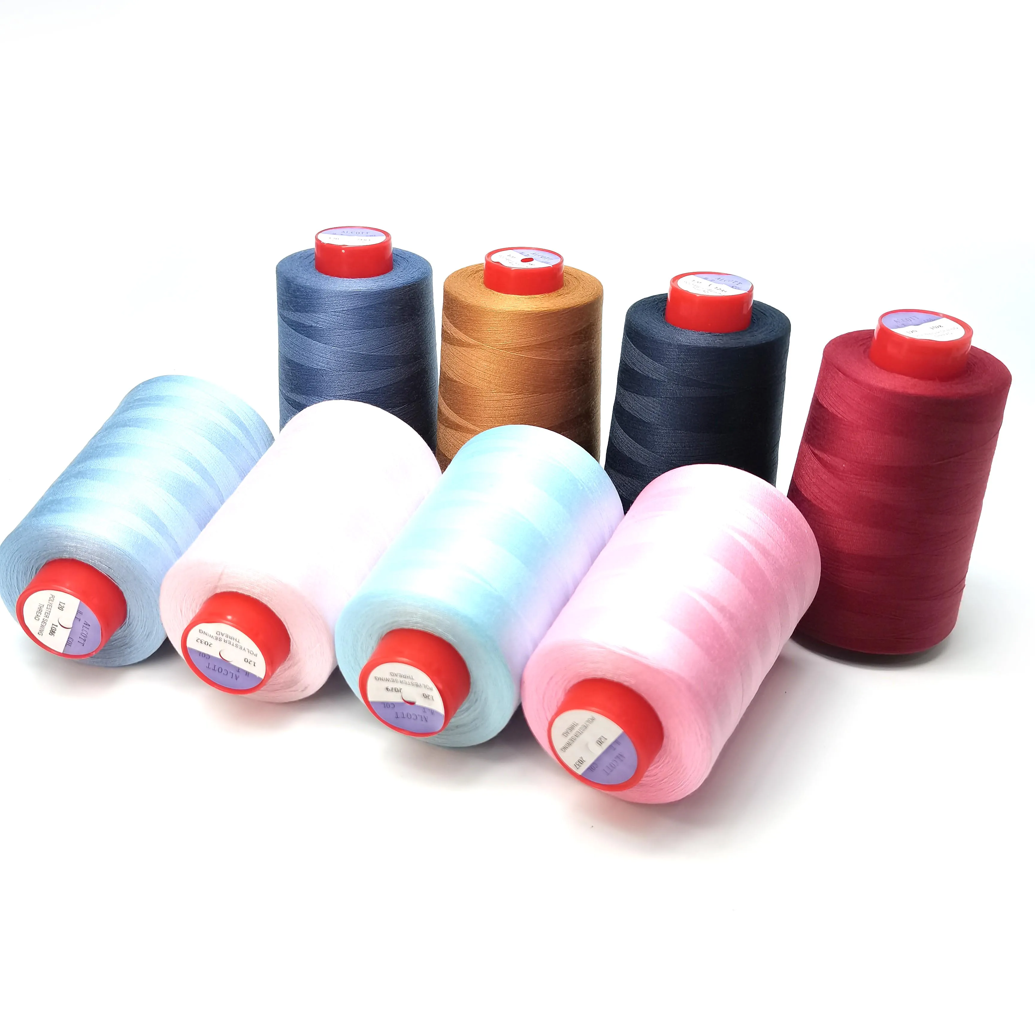Industrial 40/2 50/2 machine overlock sewing threads wholesale spun polyester thread sewing threads price for Sewing clothes