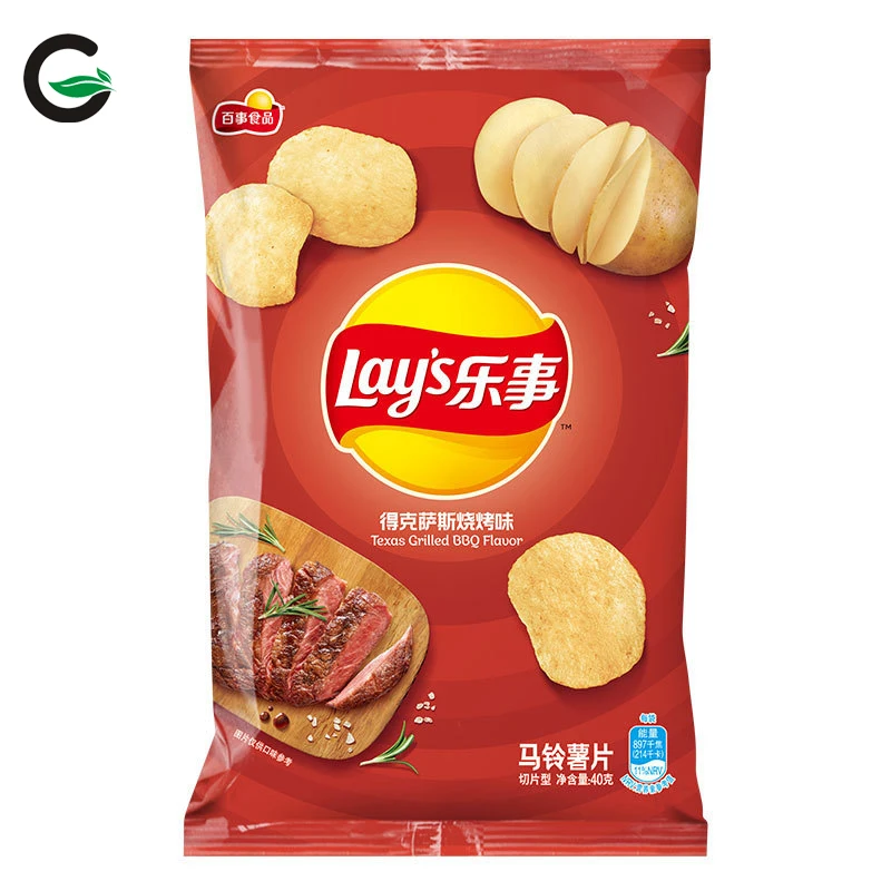 Wholesale snacks Wholesale Exotic Snacks Asian Snacks Lay Potato Chips Mixed Flavors 40g Customizable Labels