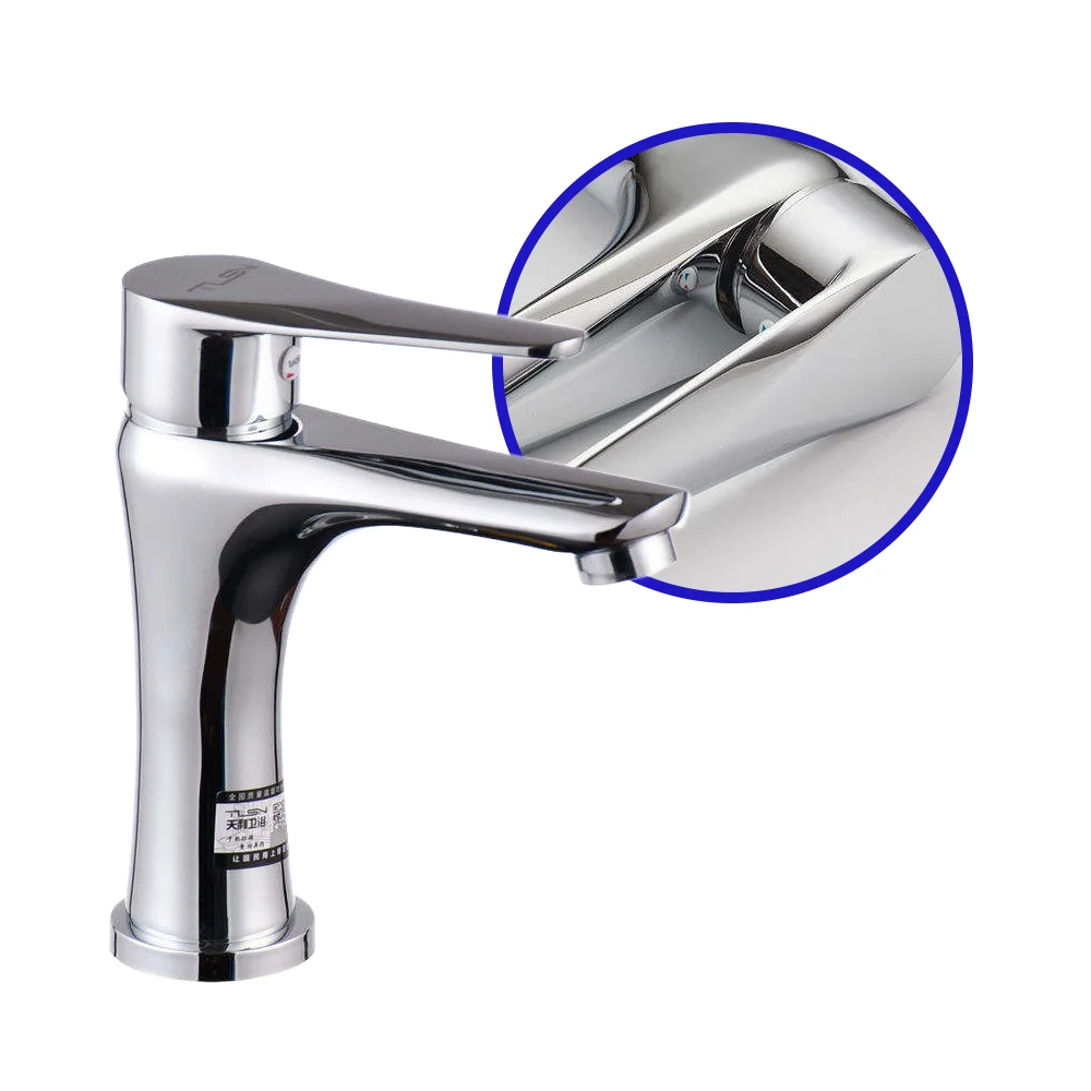 Single Handle Tap One Hole Waterfall Mixer Sink Bathroom Basin Faucet Brass Basin Faucet Toilet Tap Bathroom Mixer