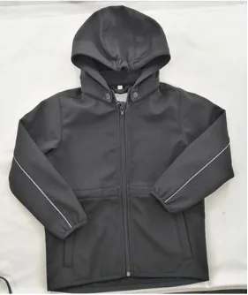 seam taped kids softshell jacket