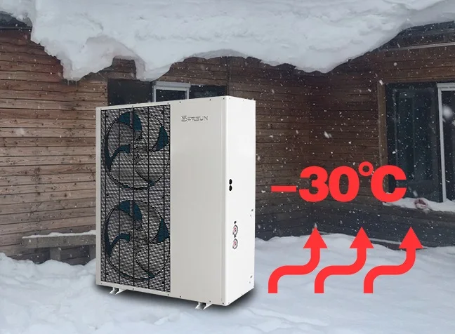 Новая модель 6 кВт тепловой насос Sprsun EVI воздушный моноблок R32 с сенсорным