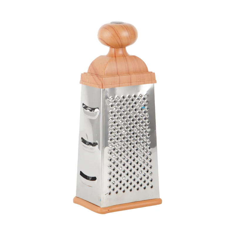 Wholesale Custom Multi-purpose Stainless Steel  4 Sides Handheld Cheese Vegetable Graters Fruit Potato Cutter Peeler for Kitchen