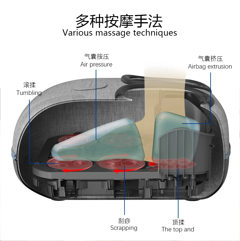 2022years hot-selling The factory sells it cheap EVA with elastic cloth 3D air compression foot massager electronic foot massage