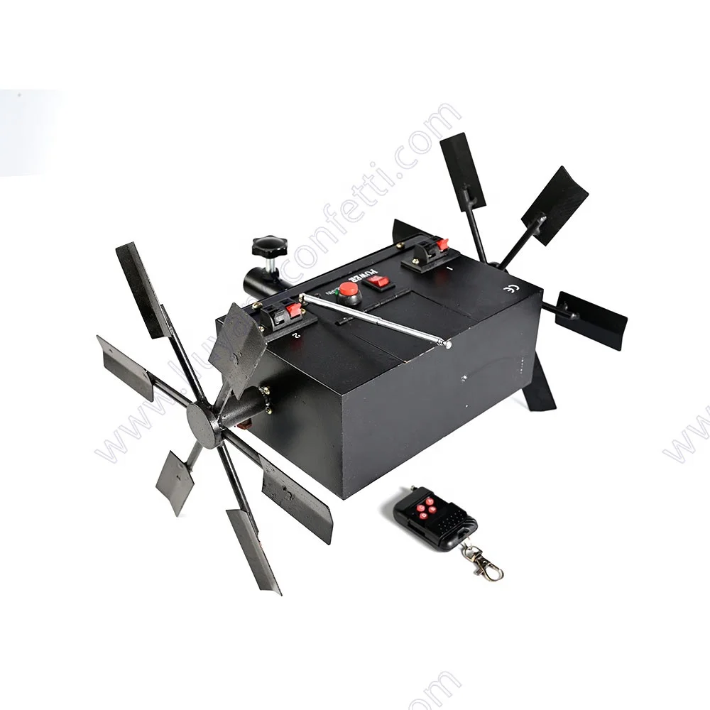 Remote control cold stage pyrotechnic cold pyro double electric windmill fireworks firing system for stage fountains