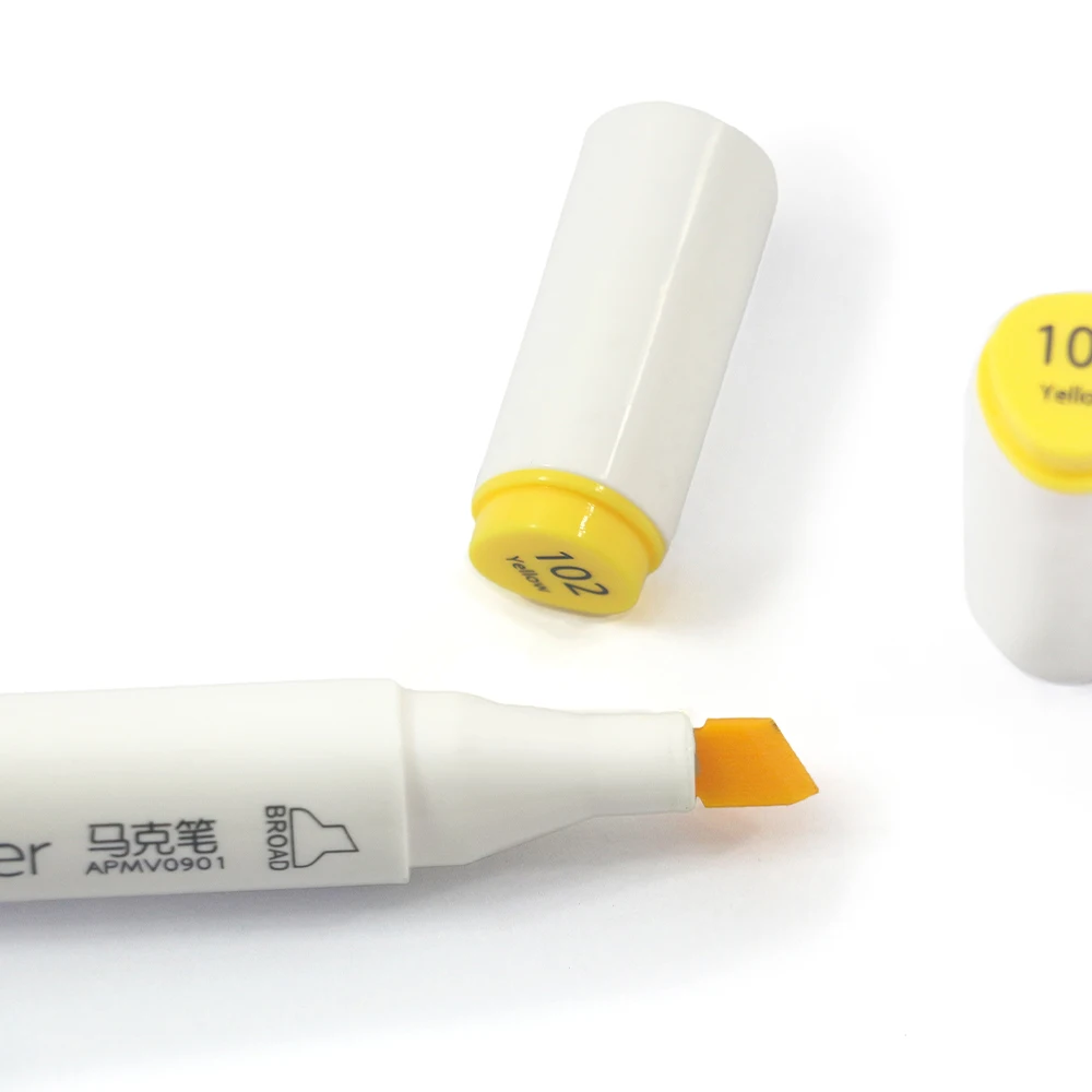 Best Selling Dual Brush Textile Eternal Gold White Indelible Ink Twin Art Marker Pen