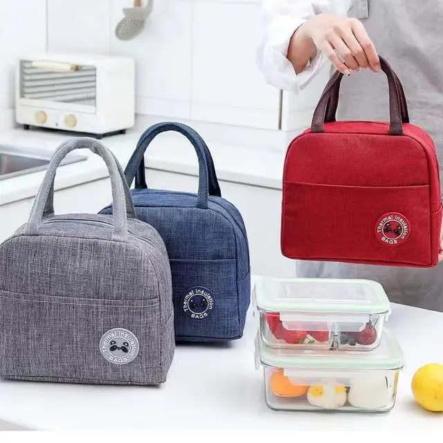 Wholesale factory Custom logo large cooler bag lunch tote insulated cooler bag Aluminum Foil Kids office student Lunch Bag