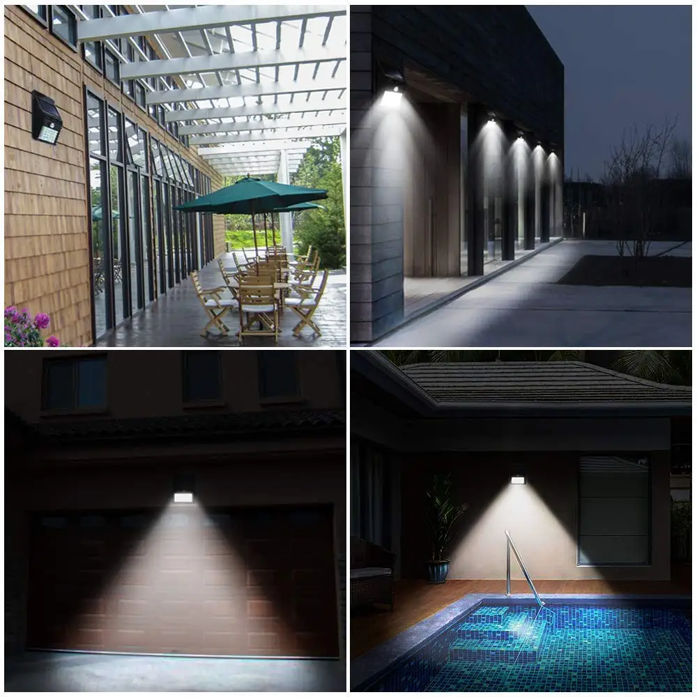 Outdoor 3 Lighting Modes 30LED Wall LED Sensor Solar Light With Ip65 Waterproof