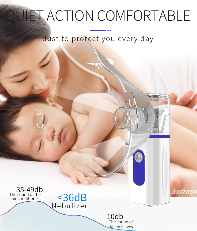 Hand-held Nebulizer Personal Cool Mist Inhaler Nebulizer Machine Mini Asthma Compressor Nebulizer