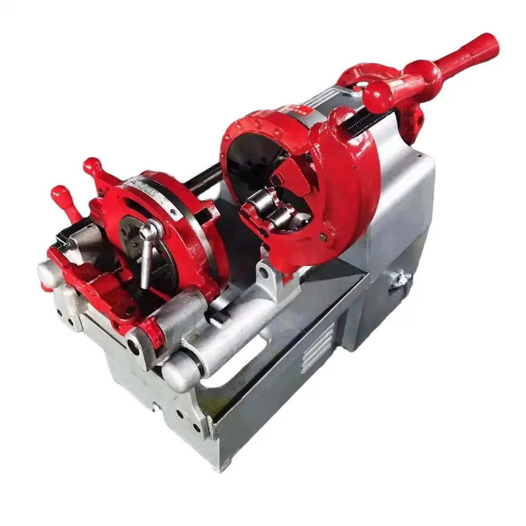 Automatic metal Pipe Threading Machine 50HZ 1/2-2' size can be  Customised